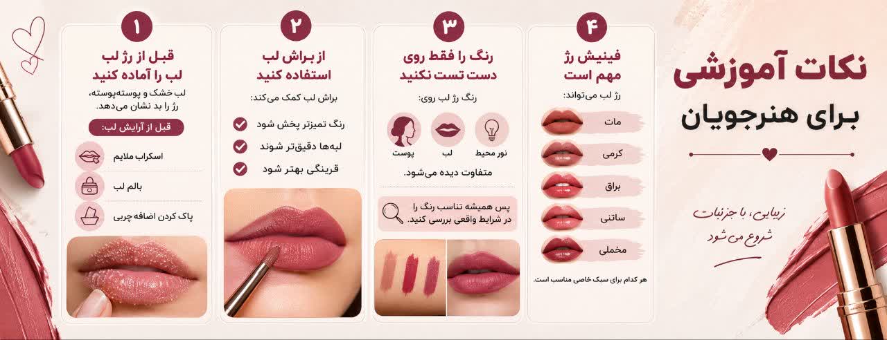 نکات آموزشی برای هنرجویان